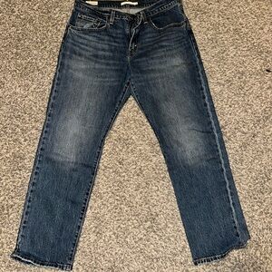 Signature by Levi Strauss Dark Blue Straight-Leg Jeans